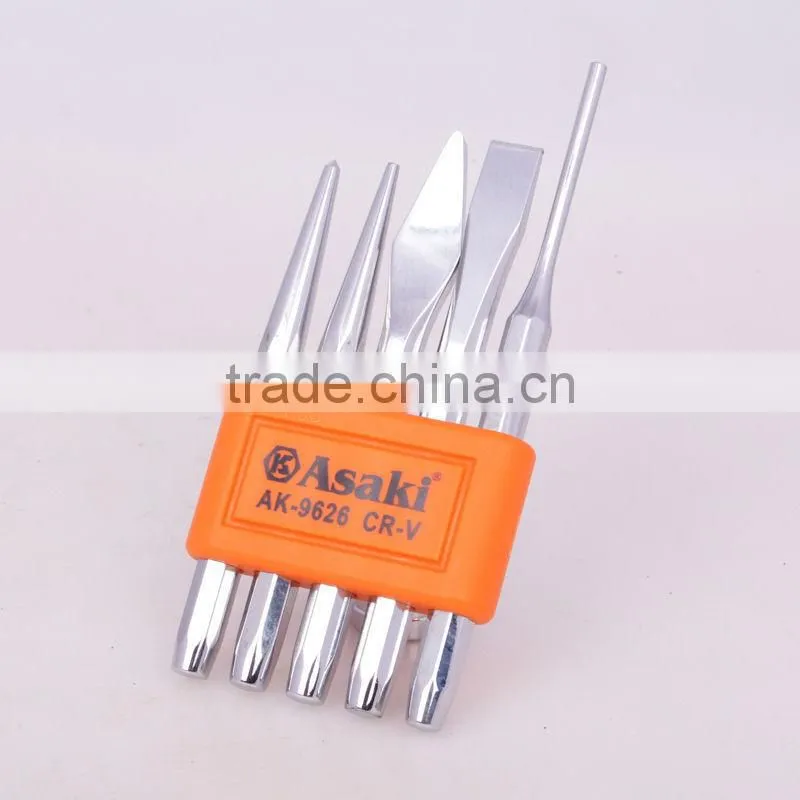 AK-9626 High Quality 5 PCS Punch & Chisel Set