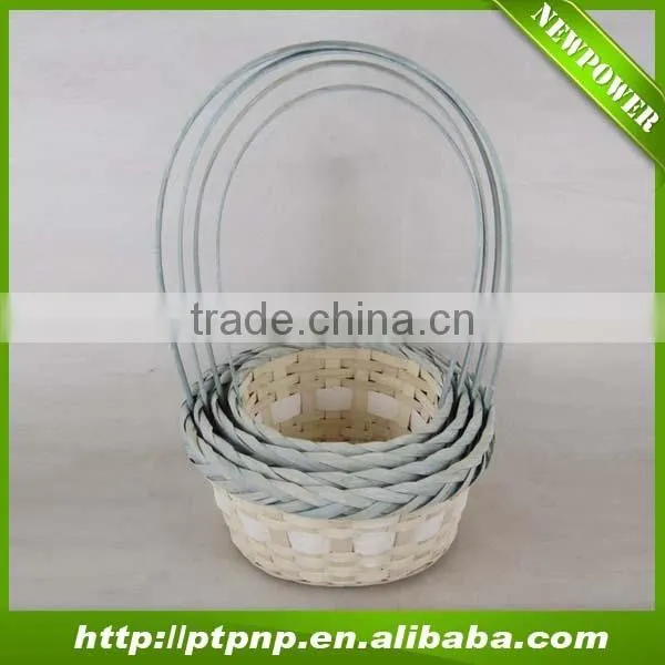 colorful bamboo baskets for decorating or storage