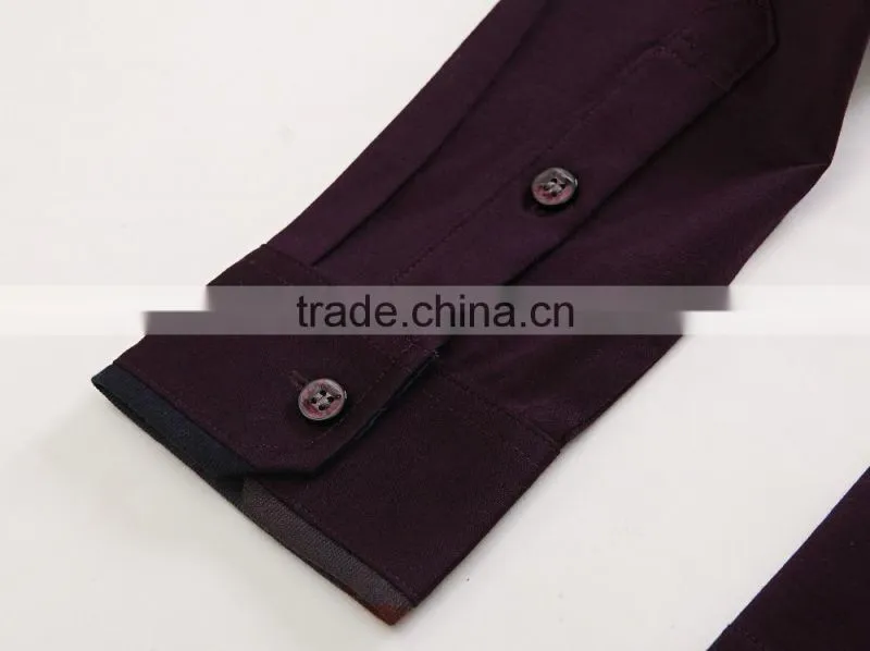 mens wholesale slim fit solid cotton long sleeve polo t shirt