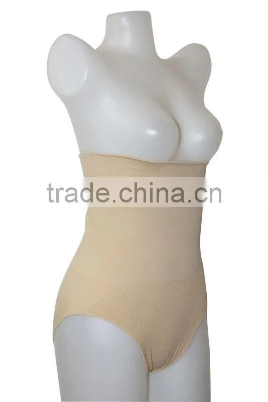 Seamless lady slimming panties / high waist briefs panty for lady