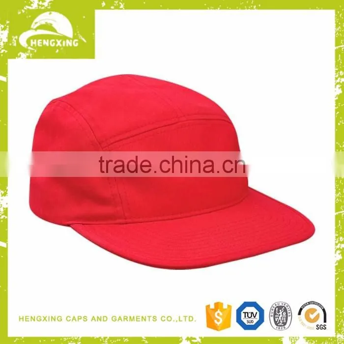 wholesale custom red 5 panel hat