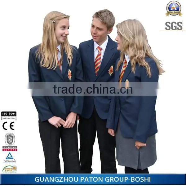 TR Material Fashion Design Comfortable toWear School Uniforms Blazers