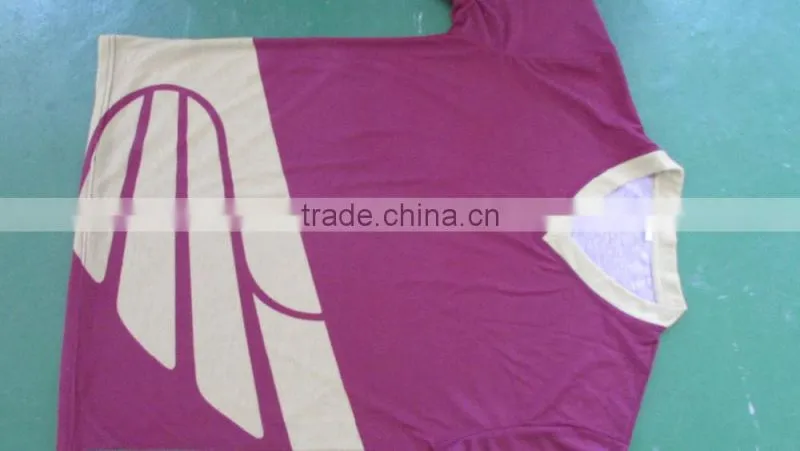 Baseball sport sublimation t shirt with number printing in v-neck style