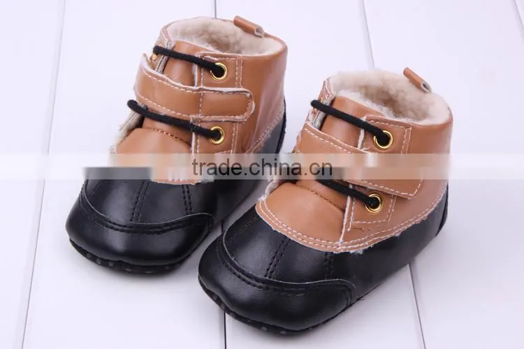 2014 wholesae Baby toddler shoes baby winter boots infant boys leather boots