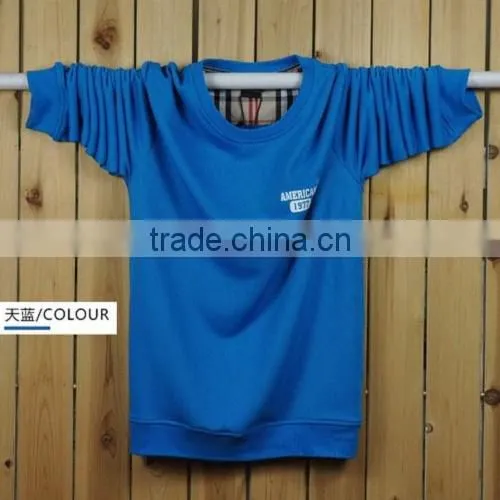 Hot sale good style fashion Professional wholesale round neck sweatshirt for mens plain
