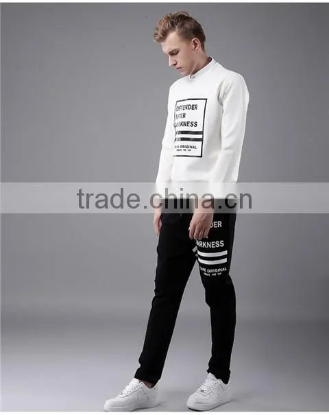 2015 new style sweatshirt without hood for adult men