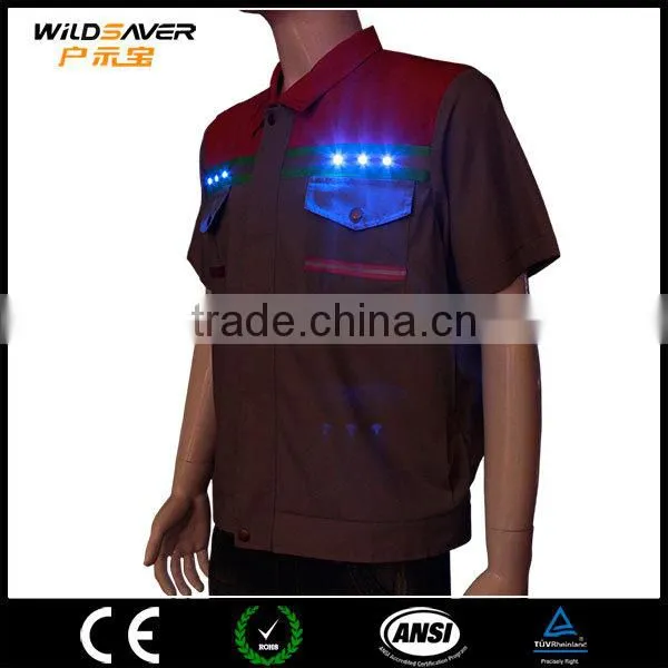 uniform construction workwear reflective flashing dark night