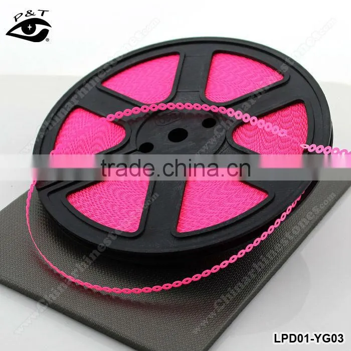 Spangle sequins reel neon color sequin roll for shoes clothing