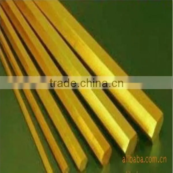 brass hexagonal profile rod