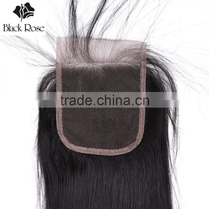New arrival hair product large stock 4*4 cheap lace closure