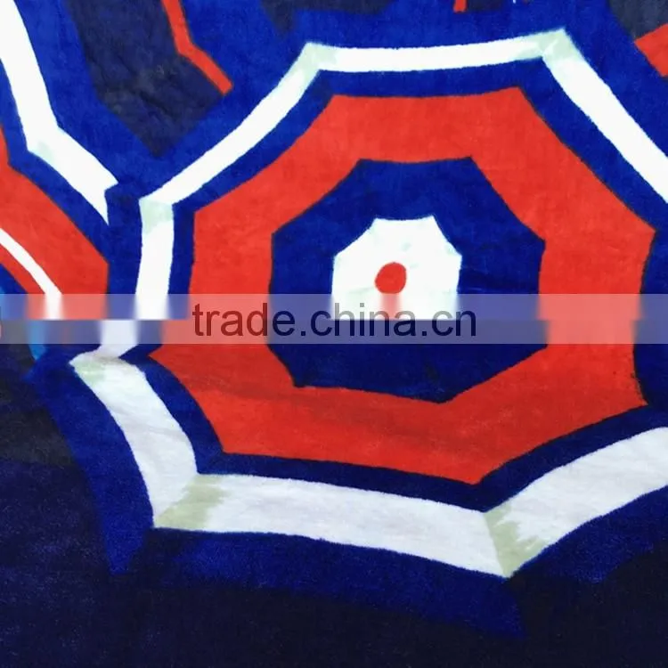 Soft touch reactive print microfiber swimming towel
