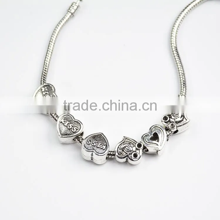 Cuentas de bricolaje,Pretty Various Jewelry Making Beads Silver Spacer Beads for DIY Accessories
