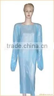 Disposable CPE white rain coat