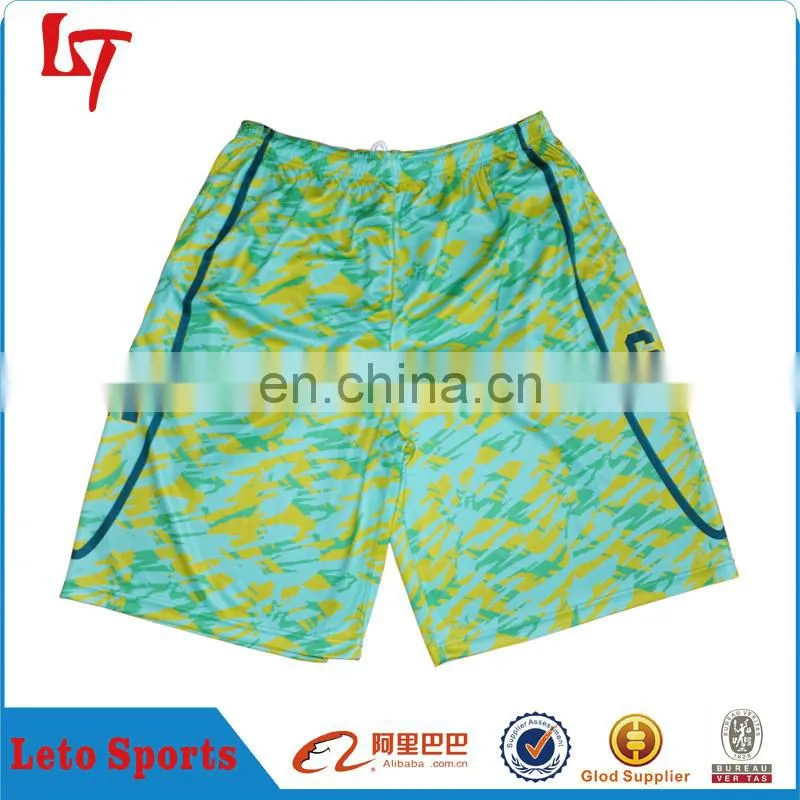 wholesale custom camo lacrosse athletic shorts de basquete