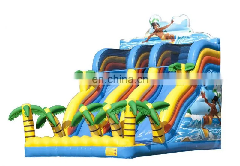 HI excited inflatable water slides china, adults and kids game big water slides for sale