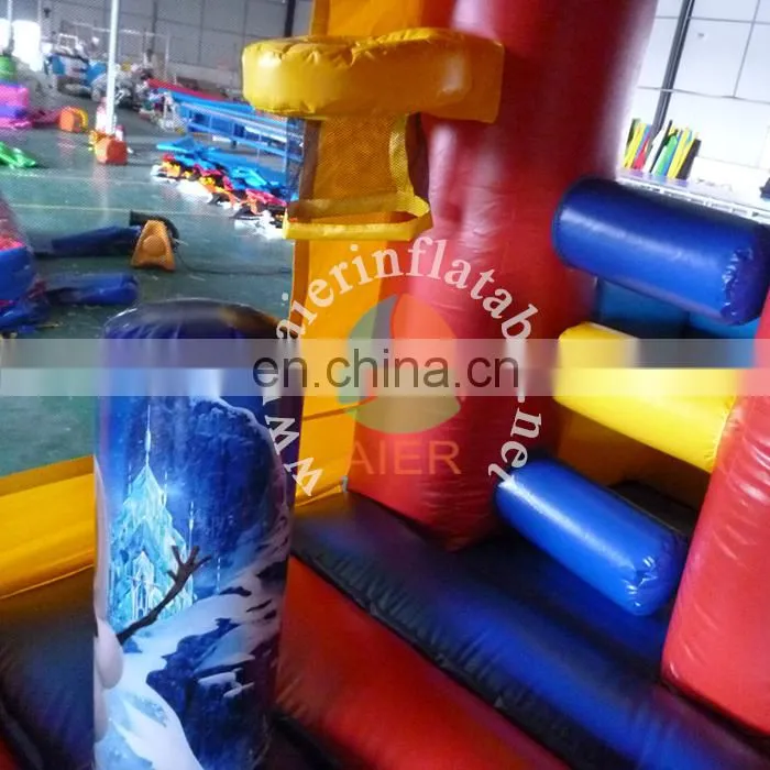 2017 hot inflatable bouncer castle slide kids castle beds frozen unicorn bouncy castle for sale