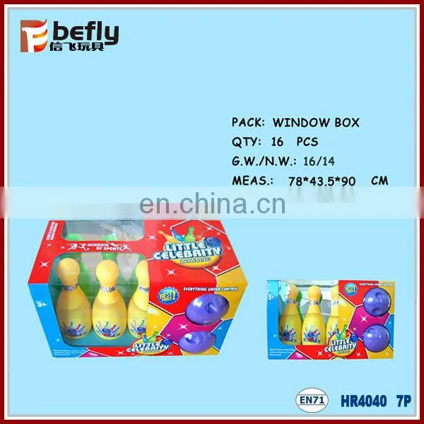 Plastic bowling pin toy for kids