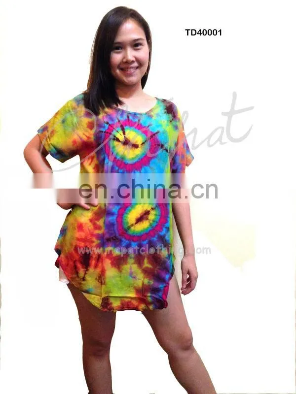 Bohemian clothing,Hippy ,Hip Hop , Reggae style Tiedye Colorful T-shirt