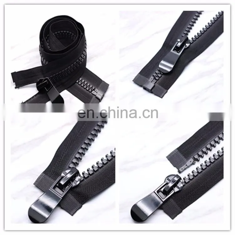 Wholesale Price Plastic Material and Eco-Friendly Feature Black zipper