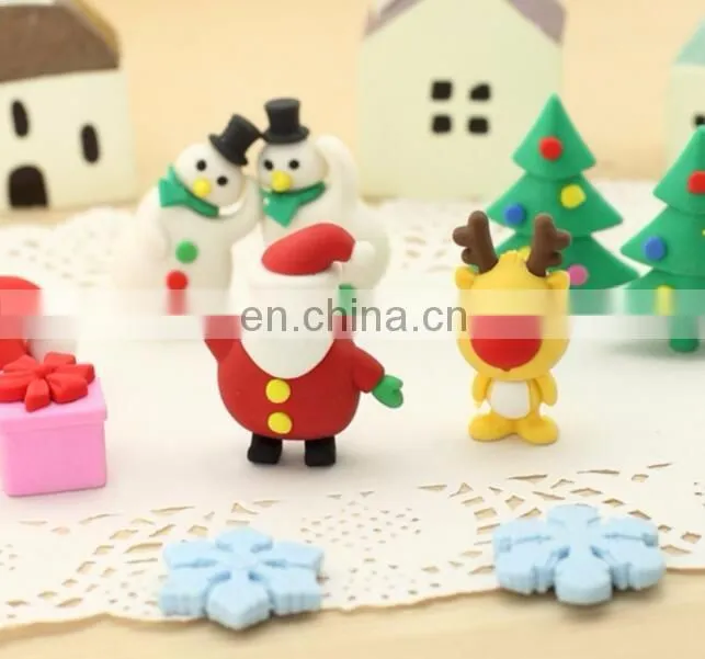 Christmas Eraser Assortment set of 6