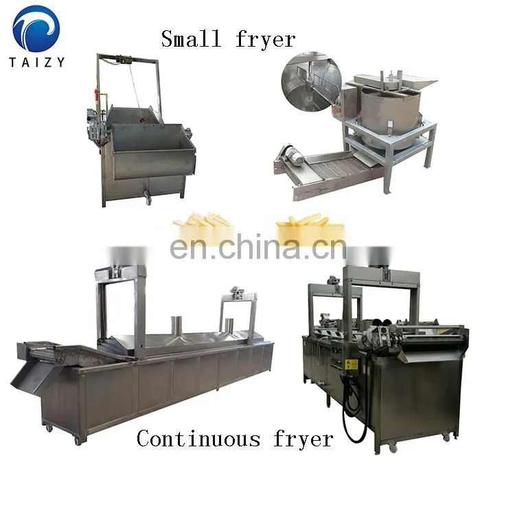 fried potato production line french fried potatoes machine potato chips frying machine