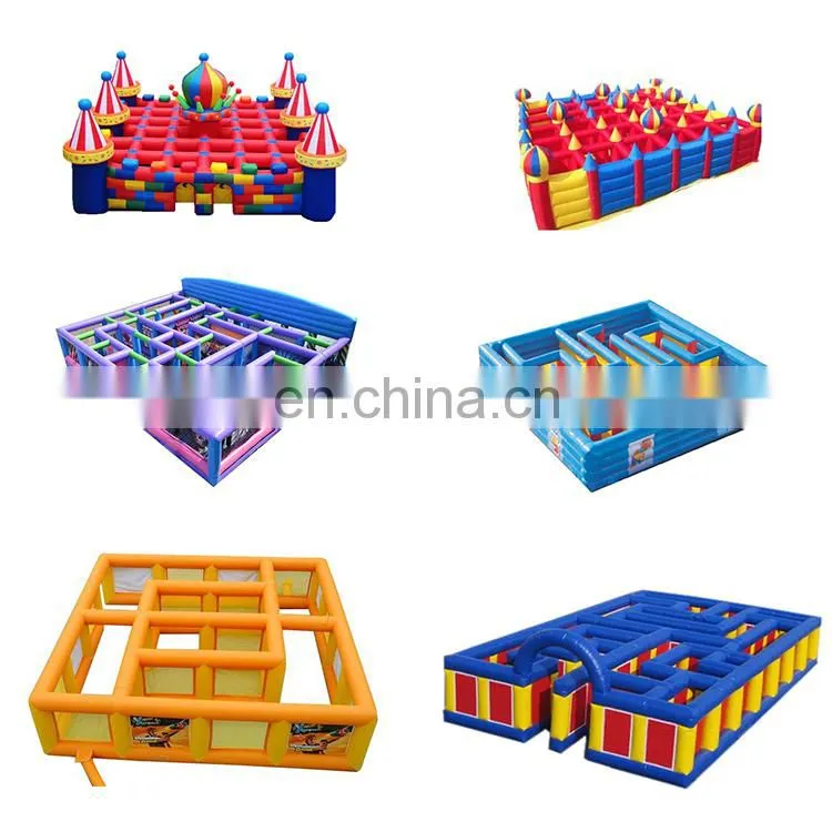 Commercial inflatable movable maze game equipment for beach party,rental adult labyrinth for amusement park