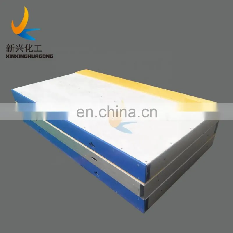 High density polyethylene shooting board / mobile ice skating plate / ice rink hockey dasher board