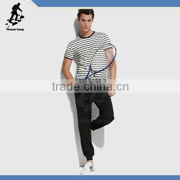 Fashion striped men t shirt with good quality
