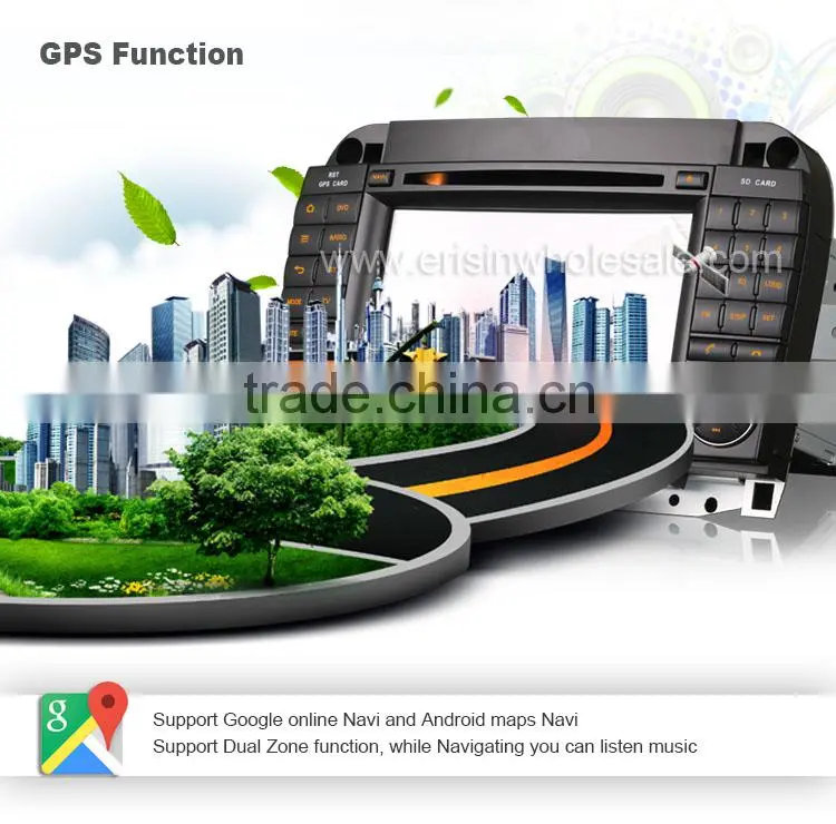 Erisin ES2509S 2 Din 7 inch Touch Screen Car DVD Player GPS for W220