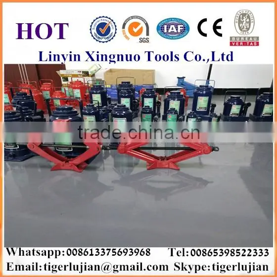 2016 arrival hot selling in China famous brand name Xingnuo 10-ton capacity hydraulic red color bottle jack/hydraulic jack