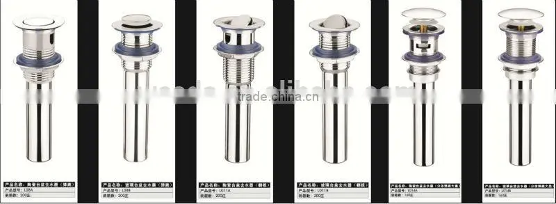 WESDA Washroom Basin pop up Style stainless steel Sink Drainer with Overflow Hole