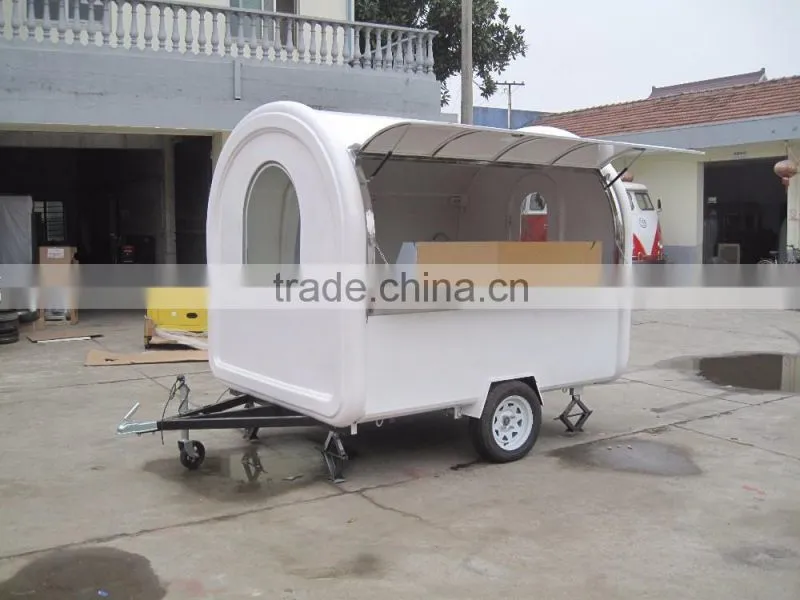 Customizable Style Factory Price Moving Towable Snack Fast Food Cart / Ice Cream Food Cart Trailer
