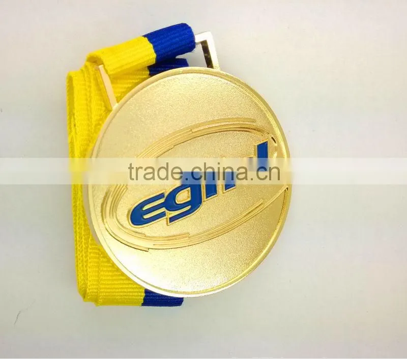 3D Custom casting kung fu metal medal with ribbon