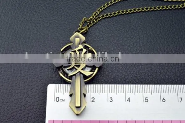 bronze lovely vintage key design quartz necklace watch watch key of love necklace watch