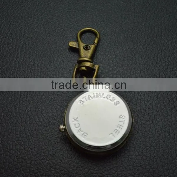 Sun god pocked watch with key chain