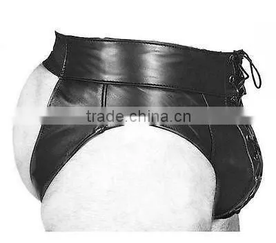 NEW 100% REAL leather mens jockstrap leder underwear brief slip g string gay jock