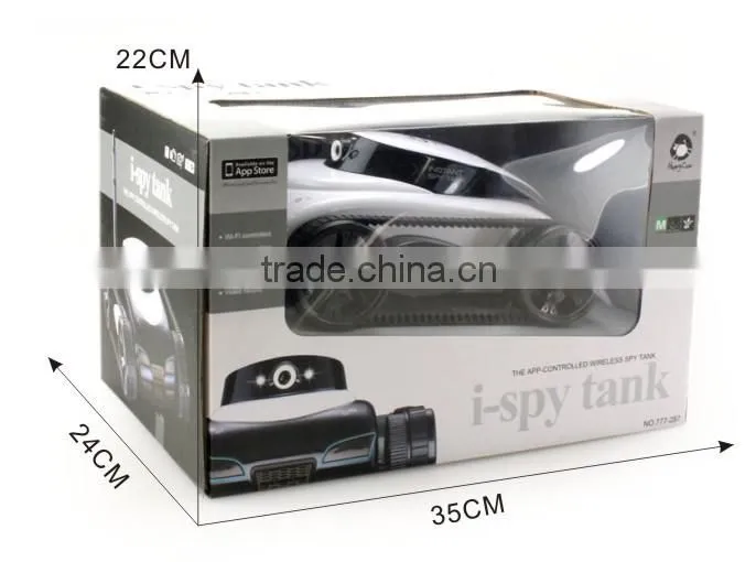 2014 new 4 Channel Wifi Remote Control tank With Camera controlled by iPhone Android mobile phone