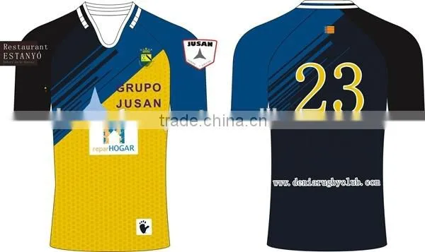 100% polyester custom rugby jersey new design custom rugby ball,south africa rugby jersey