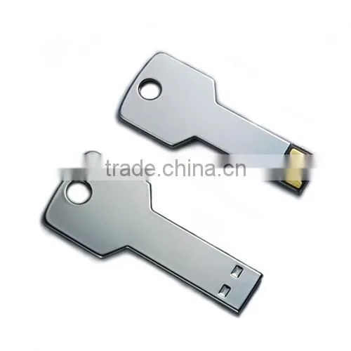 Slivery Key Shaped 4GB usb Lightweight Thumb Pen Drive Flash Disk