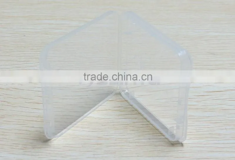 Transparent Eco-Friendsly Plastic Case CF Card Box Memory Card Case