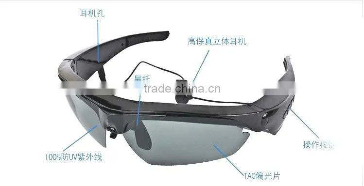 sunglasses stereo bluetoothmp3 player compatible with smart phone
