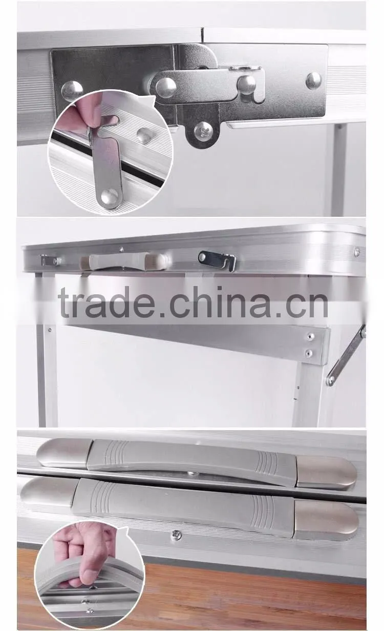 Wood Aluminium Folding Table Portable Camping Patio Folding Outdoor Table Chair