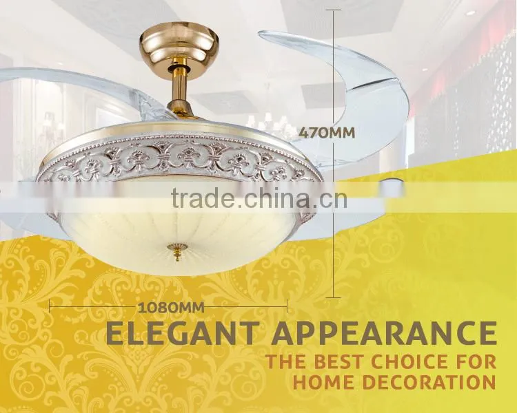 Bathroom Adjustable LED Light Ceiling Fan