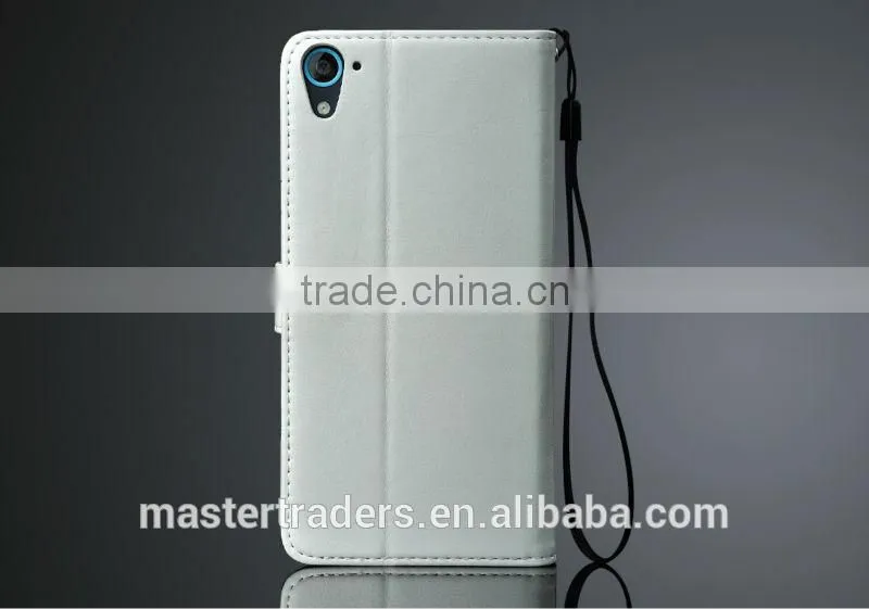 Free Shipping Original Fashion 64 Grain Stand Holder Wallet Flip PU Leather Case For HTC 826 MT-3170