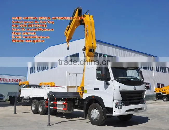 HOWOA7 10Ton Knuckle Boom Cranes For Sale
