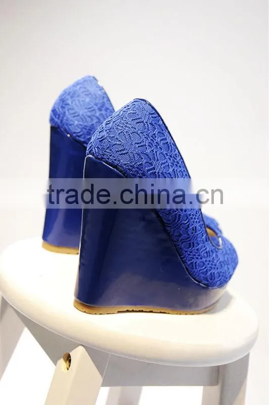 sexy lace peep toe korean dress shoes latest high heel shoes for girls.