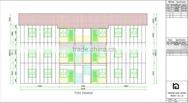 Fast Assembling modern prefabricated house/prefab villa/mobile villa