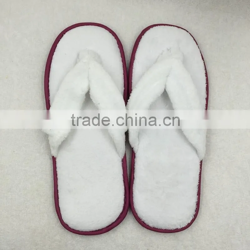 Customized winter flip flops slippers for hotel spa