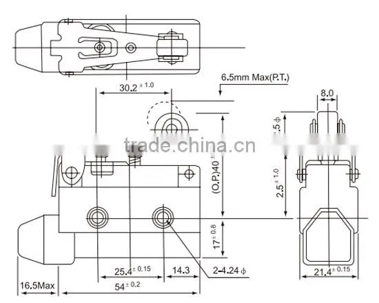 CNTD Short Roller Hinge Lever IP40 CZ-7141 D4MC-2020 TUV CE