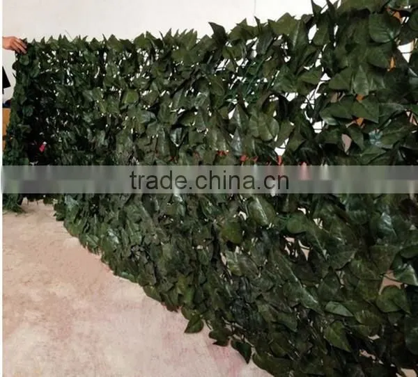 100X300cm Outdoor decorative peach leaves fence garden plastic fence